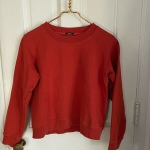 Denham The Jeanmaker Rust Red/Orange. Crewneck Sweatshirt. Small